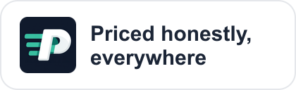 Priced honestly, everywhere, by PricePush